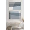 image:imageKate and Laurel Sylvie Zen Abstract Blue and Gray Stones No 1 and No 2 Framed Canvas Wall Art Set by The Creative Bunch Studio 2 Piece Set 23x33 White Modern Classic Abstract Wall DcorWhite