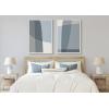 image:imageKate and Laurel Sylvie Zen Abstract Blue and Gray Stones No 1 and No 2 Framed Canvas Wall Art Set by The Creative Bunch Studio 2 Piece Set 23x33 White Modern Classic Abstract Wall DcorWhite
