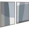 image:imageKate and Laurel Sylvie Zen Abstract Blue and Gray Stones No 1 and No 2 Framed Canvas Wall Art Set by The Creative Bunch Studio 2 Piece Set 23x33 White Modern Classic Abstract Wall DcorGray