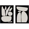 image:imageKate and Laurel Sylvie Zen Botanical Rock Black and Tan and Balancing Zen Rocks Black and Tan Framed Canvas Wall Art Set by The Creative Bunch Studio 2 Piece 18x24 Black Abstract Wall Dcor