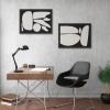 image:imageKate and Laurel Sylvie Zen Botanical Rock Black and Tan and Balancing Zen Rocks Black and Tan Framed Canvas Wall Art Set by The Creative Bunch Studio 2 Piece 18x24 Black Abstract Wall Dcor