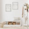 image:imageKate and Laurel Sylvie Zen Botanical Rock Neutral and Balancing Zen Rocks Neutral Framed Canvas Wall Art Set by The Creative Bunch Studio 2 Piece 18x24 Gray Simple Earthy Abstract Wall DcorWhite