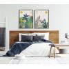 image:imageKate and Laurel Sylvie Zen Garden 1 Framed Canvas Wall Art by Kelly Knaga 18x24 Natural Happy Floral Art for WallGrey