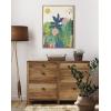 image:imageKate and Laurel Sylvie Zen Garden 1 Framed Canvas Wall Art by Kelly Knaga 18x24 Natural Happy Floral Art for WallNatural