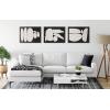 image:imageKate and Laurel Sylvie Zen Rock Garden Black and Tan Zen River Rocks Black and Tan and Balancing Zen Rocks Black and Tan Framed Canvas Wall Art by The Creative Bunch Studio 3 Piece 18x24 NaturalBlack