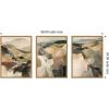 image:imageKate and Laurel Tonal Mountains  3 Piece Framed Canvas Wall Art Set by Amy Lighthall Sylvie Natural Modern Contemporary Abstract Art for Wall Decor