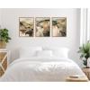 image:imageKate and Laurel Tonal Mountains  3 Piece Framed Canvas Wall Art Set by Amy Lighthall Sylvie Natural Modern Contemporary Abstract Art for Wall Decor