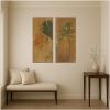 image:imageKate and Laurel Trumpet Trees Jamaica 2 2 Piece Framed Canvas Wall Art Set by The Smithsonian American Art Museum Sylvie Dark Gold Traditional Nature Art for Wall Decor
