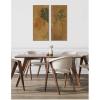 image:imageKate and Laurel Trumpet Trees Jamaica 2 2 Piece Framed Canvas Wall Art Set by The Smithsonian American Art Museum Sylvie Dark Gold Traditional Nature Art for Wall Decor