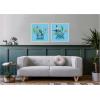 image:imageKate and Laurel Uncaged No 1 amp No 2 2 Piece Framed Canvas Wall Art Set by Lucia Gianello Sylvie Beaded White Whimsical Animal Art for Wall Decor