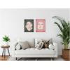 image:imageKate and Laurel Under the Sun 1 and 5 Set of 2 18x24 Framed Canvas Wall Art Set by Shatha Al Dafai Sylvie White Modern Abstract Art for Wall Decor Living Room Bedroom