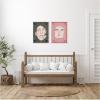 image:imageKate and Laurel Under the Sun 1 and 5 Set of 2 18x24 Framed Canvas Wall Art Set by Shatha Al Dafai Sylvie White Modern Abstract Art for Wall Decor Living Room Bedroom