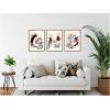 image:imageKate and Laurel Urban Wanderer Set of 3 18x24 Framed Canvas Wall Art Set by Xizhou Xie Sylvie Dark Gold Modern Contemporary Abstract Art for Wall Decor Living Room Bedroom