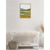 image:imageKate and Laurel Vibrant Abstract Framed Canvas Wall Art by Nikita Jariwala 18 x 24 Sylvie Natural Modern Abstract Landscapes Art for Wall Decor Living Room Bedroom