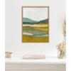 image:imageKate and Laurel Vibrant Abstract Framed Canvas Wall Art by Nikita Jariwala 18 x 24 Sylvie Natural Modern Abstract Landscapes Art for Wall Decor Living Room Bedroom