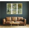 image:imageKate and Laurel Vincent van Gogh River Bank in Springtime 1887 3 Piece Framed Canvas Wall Art Set by Nostalgia Prints Sylvie Beaded White Traditional Landscape Art for Wall Decor