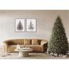 image:imageKate and Laurel Vintage Evergreen Fir Tree  2 Piece Framed Canvas Wall Art Set by The Creative Bunch Studio Sylvie Dark Gold Vintage Landscape Art for Wall Decor