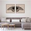 image:imageKate and Laurel Vlinder 1901 Julie de Graag No 1 amp No 2 2 Piece Framed Canvas Wall Art Set by Nostalgia Prints Sylvie Beaded Dark Gold Vintage Animal Art for Wall Decor