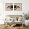 image:imageKate and Laurel Vlinder 1901 Julie de Graag No 1 amp No 2 2 Piece Framed Canvas Wall Art Set by Nostalgia Prints Sylvie Beaded Dark Gold Vintage Animal Art for Wall Decor