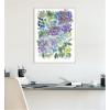 image:imageKate and Laurel Watercolor Purple Hydrafloral Framed Canvas Wall Art by Patricia Shaw 18 x 24 Sylvie Beaded Rustic Natural Whimsical Abstract Flowers Art for Wall Decor Living Room BedroomBeaded White