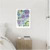 image:imageKate and Laurel Watercolor Purple Hydrafloral Framed Canvas Wall Art by Patricia Shaw 18 x 24 Sylvie Beaded Rustic Natural Whimsical Abstract Flowers Art for Wall Decor Living Room BedroomBeaded White