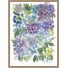 image:imageKate and Laurel Watercolor Purple Hydrafloral Framed Canvas Wall Art by Patricia Shaw 18 x 24 Sylvie Beaded Rustic Natural Whimsical Abstract Flowers Art for Wall Decor Living Room BedroomBeaded Natural