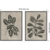 image:imageKate and Laurel Winter Holly and Berries  2 Piece Framed Canvas Wall Art Set by Nikita Jariwala Sylvie Greywash Vintage Holiday Art for Wall Decor