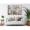 image:imageKate and Laurel Wooded 1648 Antonie Waterloo Linen Panel 3 Piece Framed Canvas Wall Art Set by Nostalgia Prints Sylvie Walnut Vintage Landscape Art for Wall Decor