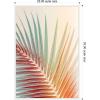 image:imageKate and Laurel spring palm Framed Canvas Wall Art by Alicia Bock 23 x 33 Sylvie White Modern Tropical Nature Art for Wall Decor Living Room Bedroom