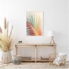 image:imageKate and Laurel spring palm Framed Canvas Wall Art by Alicia Bock 23 x 33 Sylvie White Modern Tropical Nature Art for Wall Decor Living Room Bedroom