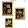 image:imageMoody Pink Hued Floral 3 Piece Framed Wall Art Print Set by Annie Quigley