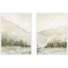 image:imageKate and Laurel AQ Winter Landscape No 6 2 Piece Framed Canvas Wall Art Set by Annie Quigley Sylvie Dark Gold Modern Contemporary Landscape Art for Wall DecorSylvie White