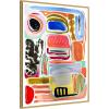 image:imageKate and Laurel Abstract 09 Framed Canvas Wall Art by Emma Daisy 32 x 42 Sylvie Beaded Black Modern Contemporary Abstract Art for Wall Decor Living Room BedroomBright Gold