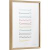 image:imageKate and Laurel Blake Colorful Bobby Pins Framed Printed Glass Wall Art by Leonora Jennifer Benza of Yellow Heart Art 18 x 24 Natural Colorful Art for Wall