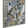 image:imageKate and Laurel Blake Deco Nadeau 1 Framed Printed Acrylic Wall Art by Leah Nadeau 24x24 Gray Decorative Abstract Art Print for Wall
