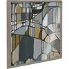 image:imageKate and Laurel Blake Deco Nadeau 2 Framed Printed Acrylic Wall Art by Leah Nadeau 24x24 Gray Decorative Abstract Art Print for Wall