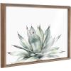 image:imageKate and Laurel Blake Parrys Agave Framed Printed Glass Wall Art by Emily Marie Watercolors 18x24 Gold Modern Botanical Succulent Wall DcorGold