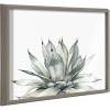 image:imageKate and Laurel Blake Parrys Agave Framed Printed Glass Wall Art by Emily Marie Watercolors 18x24 Gold Modern Botanical Succulent Wall DcorGray