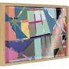 image:imageKate and Laurel Blake Scaffolding Framed Printed Glass Wall Art by Caleb Griswold 18x24 Natural Colorful Abstract Dcor for Wall