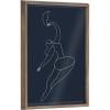 image:imageKate and Laurel Blake Sometimes When you Fall You Fly Blue Framed Printed Glass Wall Art by Maggie Stephenson 18x24 Gold Decorative Space Inspired Art for Wall
