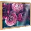 image:imageKate and Laurel Blake Yours Truly Framed Printed Glass Wall Art by Kristy Campbell 18x24 Natural Bold Dramatic Flower Art for Wall Home DecorNatural