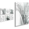 image:imageKate and Laurel Botanical Greenery Floating Acrylic Art Set 6 Pieces 10x10 Damage Free Hanging Wall SystemAssorted