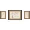 image:imageKate and Laurel Botanical Sketch Neutrals 3 Piece Framed Wall Art Print Set by Stephanie Klatt Carlisle Espresso Narrow Modern Contemporary Flower Art for Wall Decor
