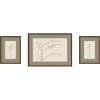 image:imageKate and Laurel Botanical Sketch Olive 3 Piece Framed Wall Art Print Set by Stephanie Klatt Carlisle Brown Narrow Modern Contemporary Flower Art for Wall Decor