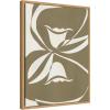 image:imageKate and Laurel Boundby Beauty 2 Framed Canvas Wall Art by Shatha Al Dafai 18 x 24 Sylvie Natural Modern Abstract Nature Art for Wall Decor Living Room Bedroom