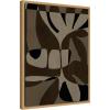 image:imageKate and Laurel Contour 2 Framed Canvas Wall Art by Shatha Al Dafai 18 x 24 Sylvie Black Modern Abstract Art for Wall Decor Living Room Bedroom24L x 18W