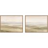 image:imageKate and Laurel Fading Fields III amp IV 2 Piece Framed Canvas Wall Art Set by Amy Lighthall Sylvie Beaded Rustic Natural Modern Contemporary Landscape Art for Wall Decor