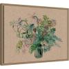 image:imageKate and Laurel Framed Canvas Wall Art Print Bouquet a la Fleur Jaune by Raoul Dufy by Nostalgia Prints 24 x 18 Sylvie Dark Gold Frame Bohemian Boho Flower Art for Wall Decor