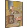 image:imageKate and Laurel Framed Canvas Wall Art Print Coin De Cheminee A Les Clayes Edouard Vuillard by Nostalgia Prints 28 x 38 Sylvie Beaded Dark Gold Frame Modern Contemporary Still Life Art for Wall