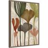 image:imageKate and Laurel Framed Canvas Wall Art Print Earthen Botanicals l by Nikita Jariwala 18 x 24 Sylvie Walnut Frame Modern Contemporary Abstract Art for Wall Decor